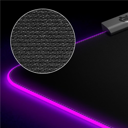 SteelSeries QcK Prism X-Large 2-Zone RGB Illumination Gaming Mouse Pad