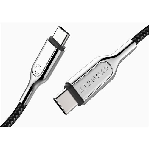Cygnett Armoured 5A/100W 2.0 USB-C to USB-C Cable 2m (Black)