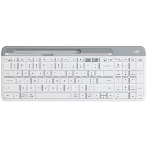Logitech K580 Slim Multi-Device Wireless Keyboard (White)