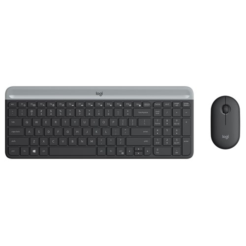 Logitech MK470 Slim Wireless Keyboard and Mouse Combo (Black)