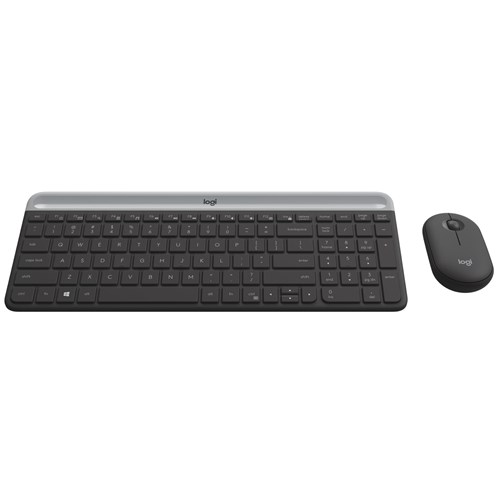 Logitech MK470 Slim Wireless Keyboard and Mouse Combo (Black)