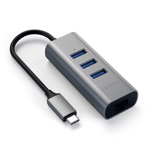 Satechi USB-C 2-in-1 USB 3.0 3-Port Hub & Ethernet