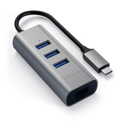 Satechi USB-C 2-in-1 USB 3.0 3-Port Hub & Ethernet