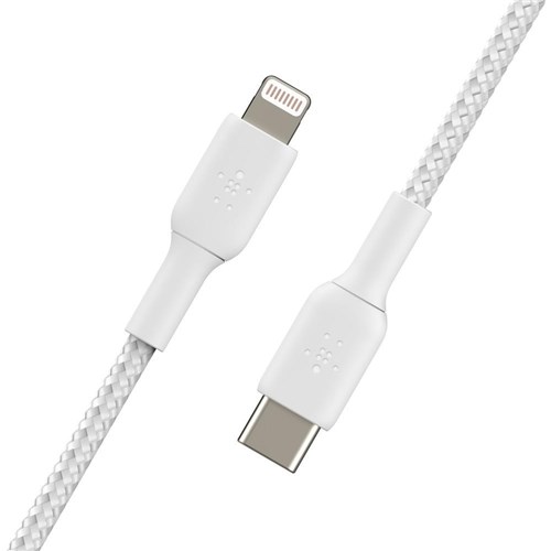Belkin BoostUp Charge USB-C to Lightning Braided Cable 2m (White)