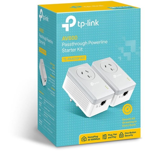 TP-Link AV600 Poweline Adapter Kit with AV Plug