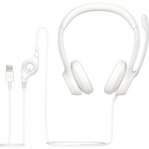 Logitech H390 USB Computer Headset (Off White)