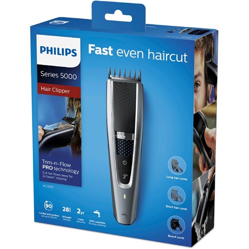 Philips Hair Clipper Series 5000 Turbo Washable Hair Clipper