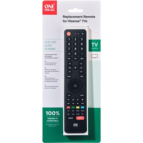 One For All Hisense TV Replacement Remote