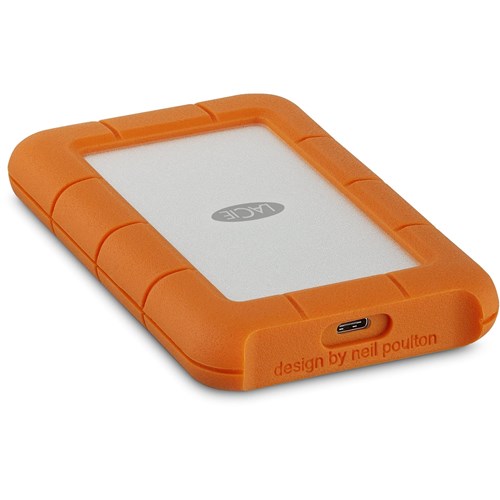 LaCie Rugged 1TB USB-C Portable Hard Drive