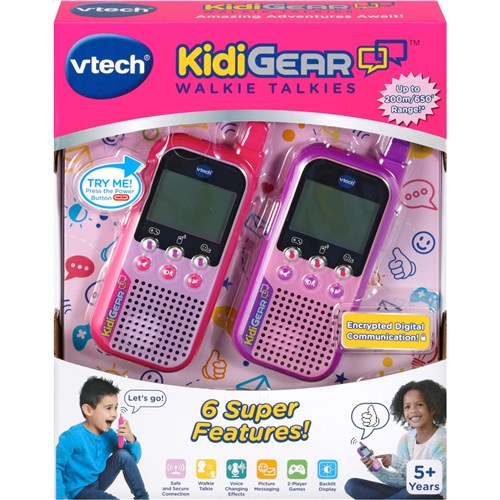 Vtech KidiGear Walkie Talkie 2 Pack (Pink)