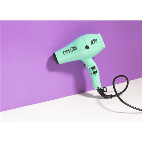 Parlux 385 Powerlight Ceramic & Ionic Hair Dryer (Aquamarine)