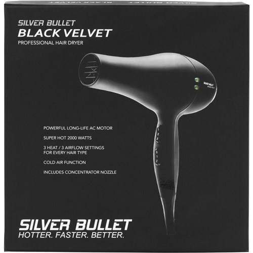 Silver Bullet 2000W Velvet Hair Dryer (Black)
