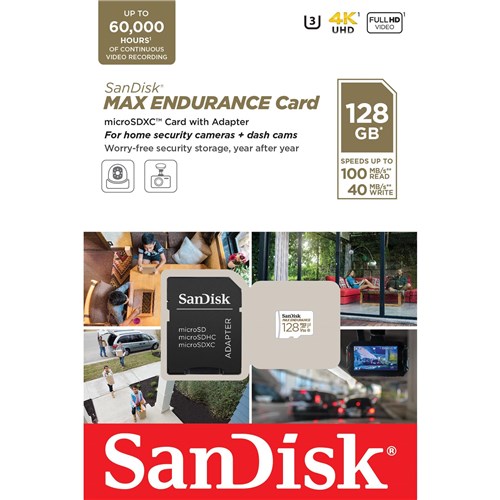 SanDisk Max Endurance MicroSDXC 128GB Memory Card