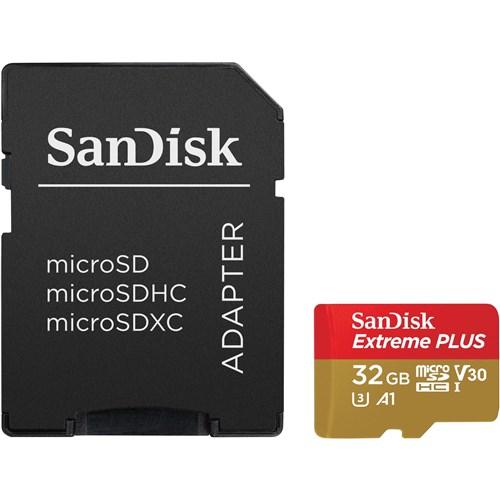 Sandisk Extreme Plus micro SDHC 32GB Memory Card