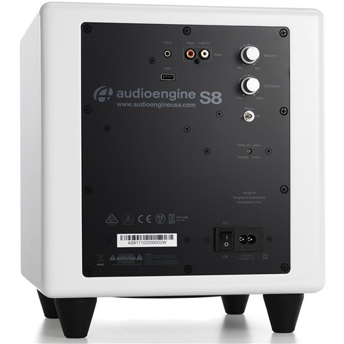 Audioengine S8 Powered Subwoofer (White)