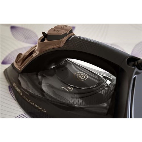 Philips PerfectCare PowerLife Steam Iron (Black/Gold)