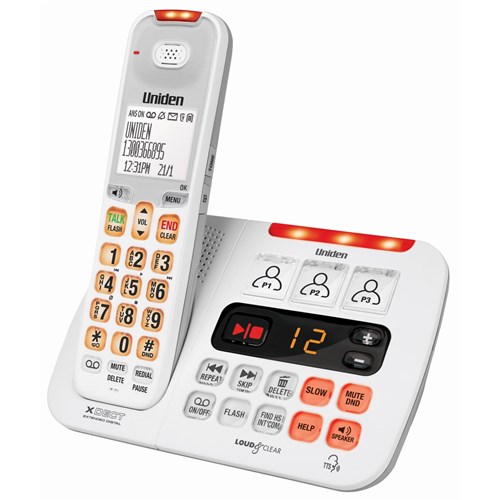 Uniden SSE45W Sight and Sound Enhanced Cordless Phone System