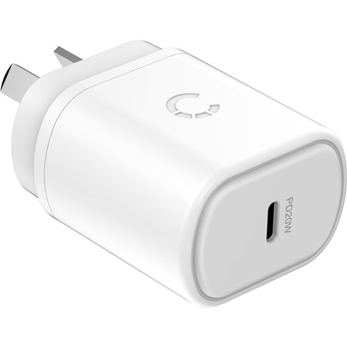 Cygnett PowerPlus 20W USB-C PD Wall Charger (White)