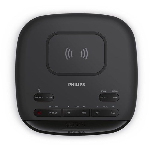 Philips DAB/FM Alarm Clock Radio with Qi Wireless Charging