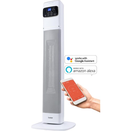 Goldair Smart 2400W Ceramic Tower Heater w/ Wi-Fi