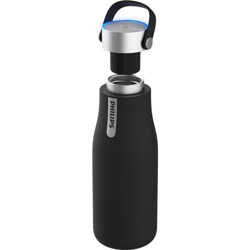 Philips GoZero 590ml Smart UV Water Bottle (Black)