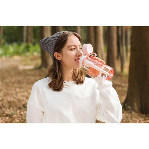 Philips GoZero 680ml Daily Straw Water Bottle (Tritan Pink)