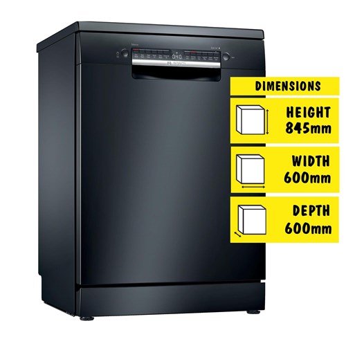 Bosch SMS4HVB01A Series 4 14-Place Setting Freestanding Dishwasher (Black)