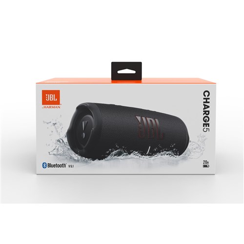 JBL Charge 5 Bluetooth Portable Speaker (Black)