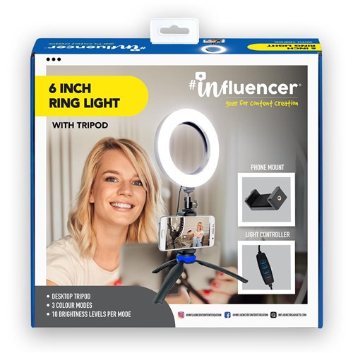 Influencer 6' Ring Light with Small Tripod