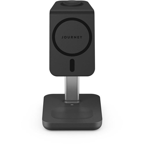 Journey MagSafe Compatible 3-in-1 Wireless Charging Stand Bundle (Black)