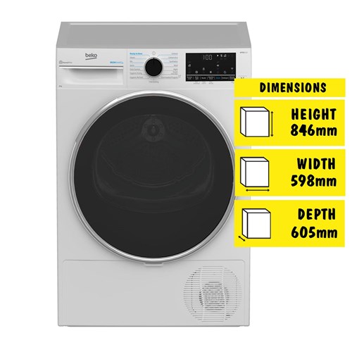 Beko BDPB802SW 8kg Heat Pump Dryer (White)