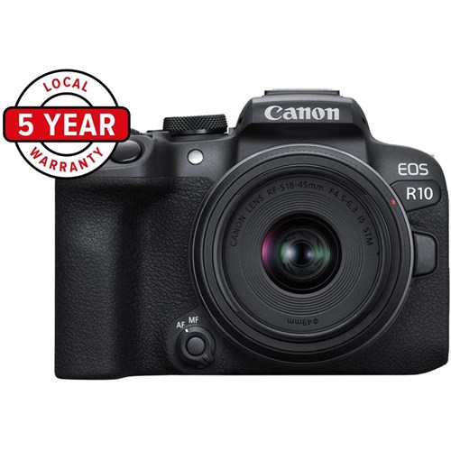 Canon EOS R10 Mirrorless Camera with RFS 18-45STM Lens