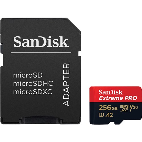 SanDisk Extreme PRO microSDXC 256GB 200MB/s Memory Card [2022]