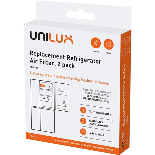 Unilux Replacement Air Filter for Electrolux & Westinghouse Fridges