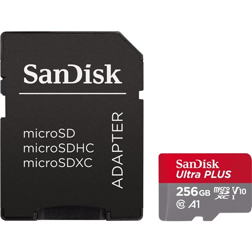 SanDisk Ultra Plus microSDXC 256GB Memory Card