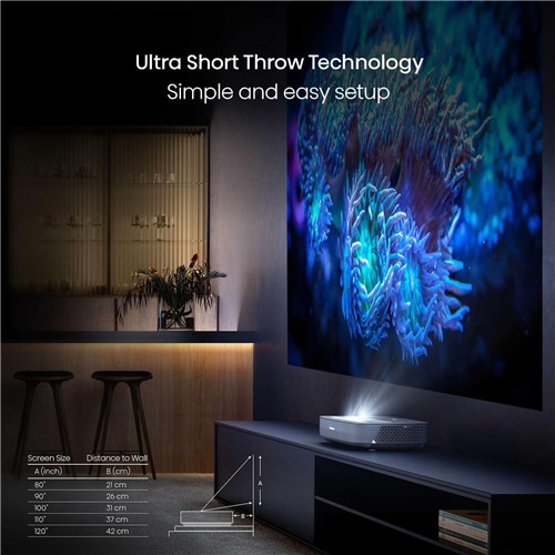 Hisense Laser Cinema PL1H 4K Ultra Short Throw Smart Projector