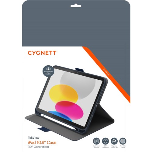 Cygnett TekView Case for iPad 10.9' 10th Gen (Navy/Blue)