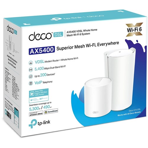 TP-Link Deco AX5400 VDSL Whole Home Mesh Wi-Fi 6 System