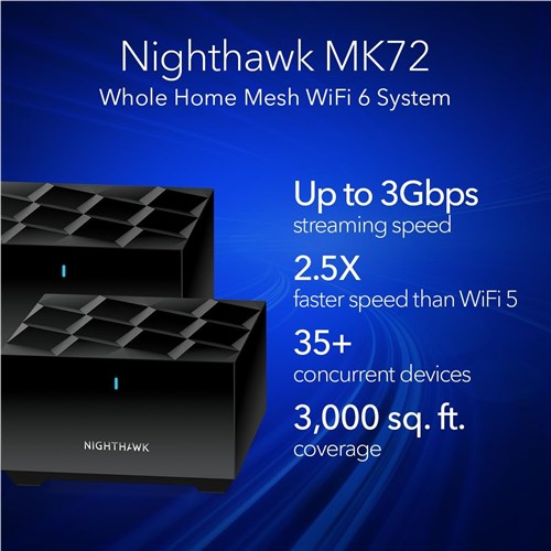NETGEAR Nighthawk AX3000 Dual-band Mesh WiFi 6 System (2 Pack)