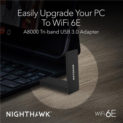 NETGEAR Nighthawk AXE3000 WiFi 6E USB 3.0 Adapter