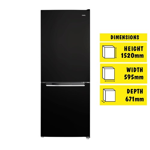 CHiQ CBM280NB3 283L Bottom Mount Fridge (Black)