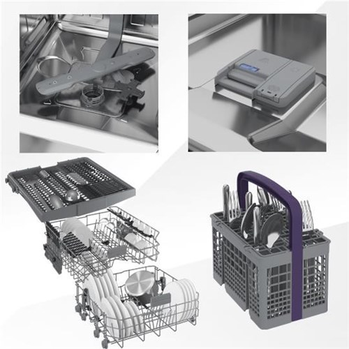 Beko BDFB1630X 16 Place Setting Freestanding Dishwasher (Platinum Steel)