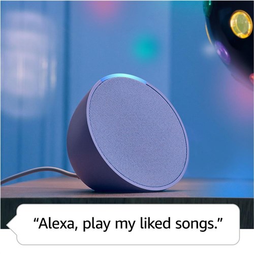 Amazon Echo Pop Compact Smart Speaker (Lavender Bloom)