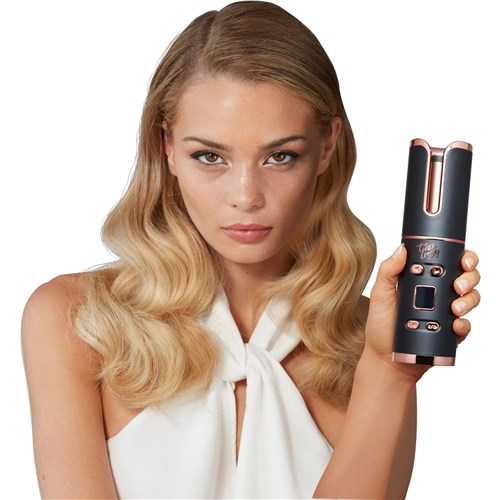 Thin Lizzy Ucurl Auto Hair Curler (Black & Rose Gold)