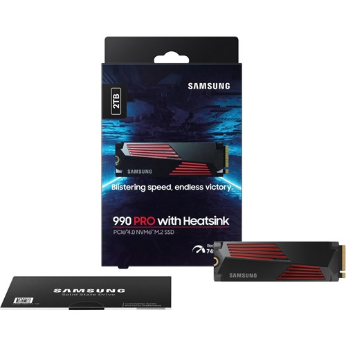 SAMSUNG 990 PRO 2TB NVME SSD HEATSINK