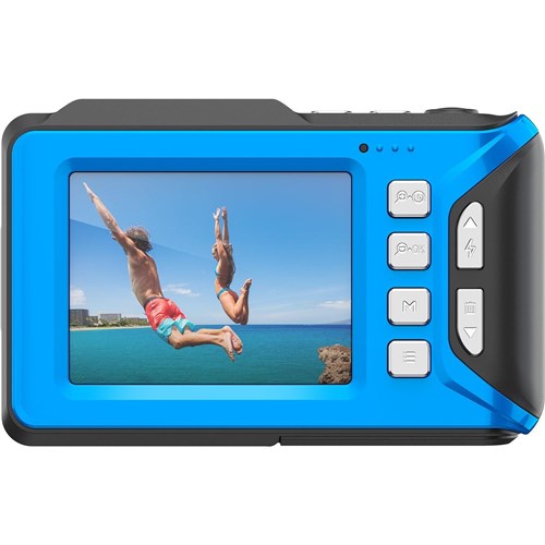 Zero-X Aqua Waterproof 4K UHD Digital Camera (Blue)
