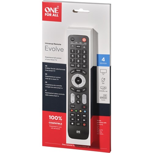 One For All Evolve 4 Device Universal Remote